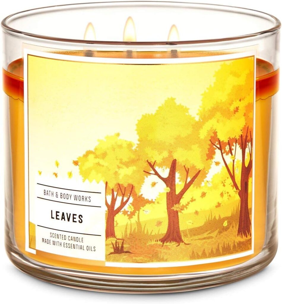 Bath & Body Works 3-Wick Scented Candle in Leaves